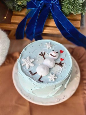 Торт  Снеговик